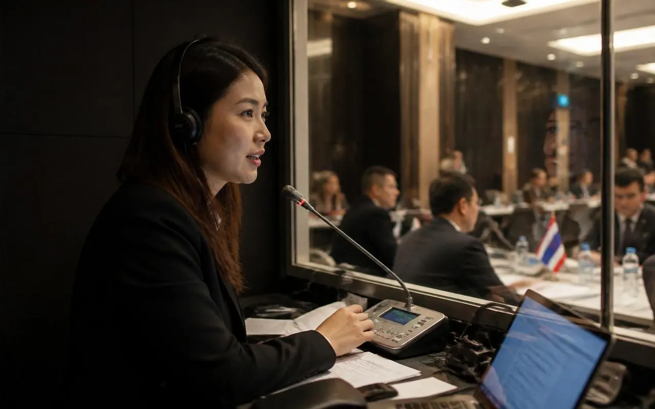 ล่ามแปลภาษาระหว่างการประชุมและการติดต่อหน่วยงานราชการ
